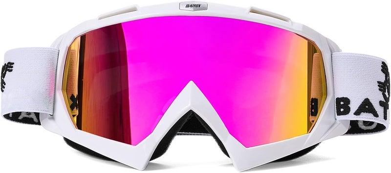 BATFOX Kids Youth Dirt Bike Goggles-Motocross & ATV Riding Goggles for Women Youth,UV400 Anti-Slip Strap,MTB,UTV,OTG,MX Gear - Image 1